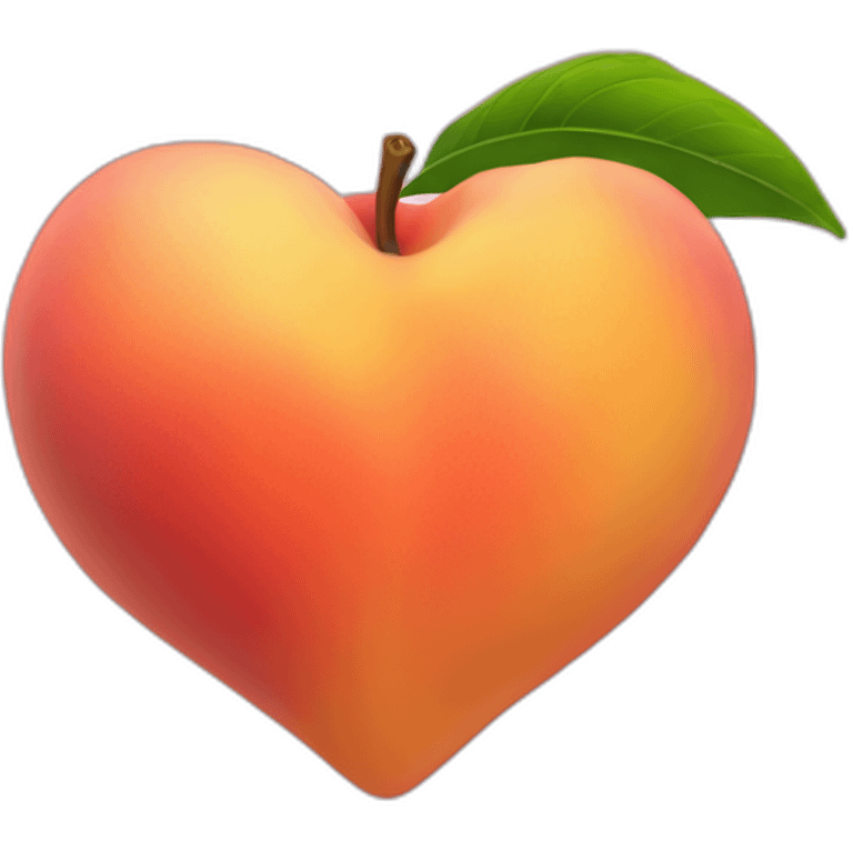 peach heart emoji