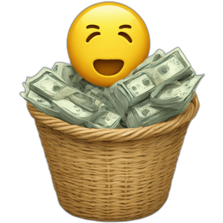 bascket full of money emoji