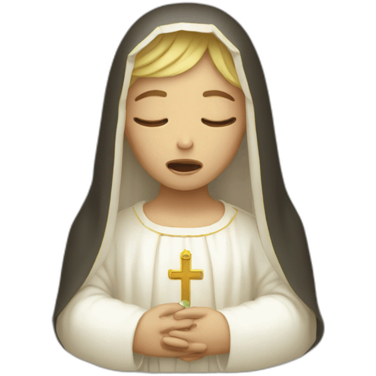 crying virgin mary emoji