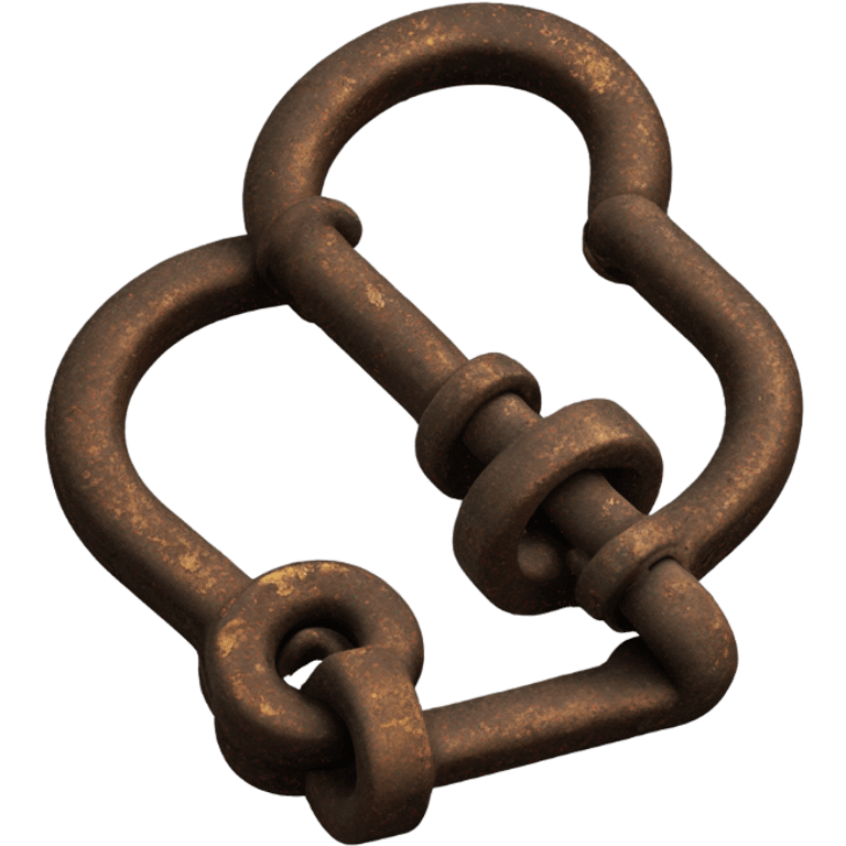 old metal shackles for criminals emoji