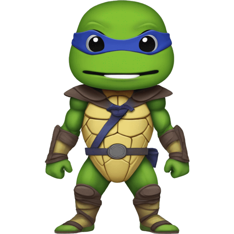 kylian mbappe as a teenage mutant ninja turtle, psg colours emoji