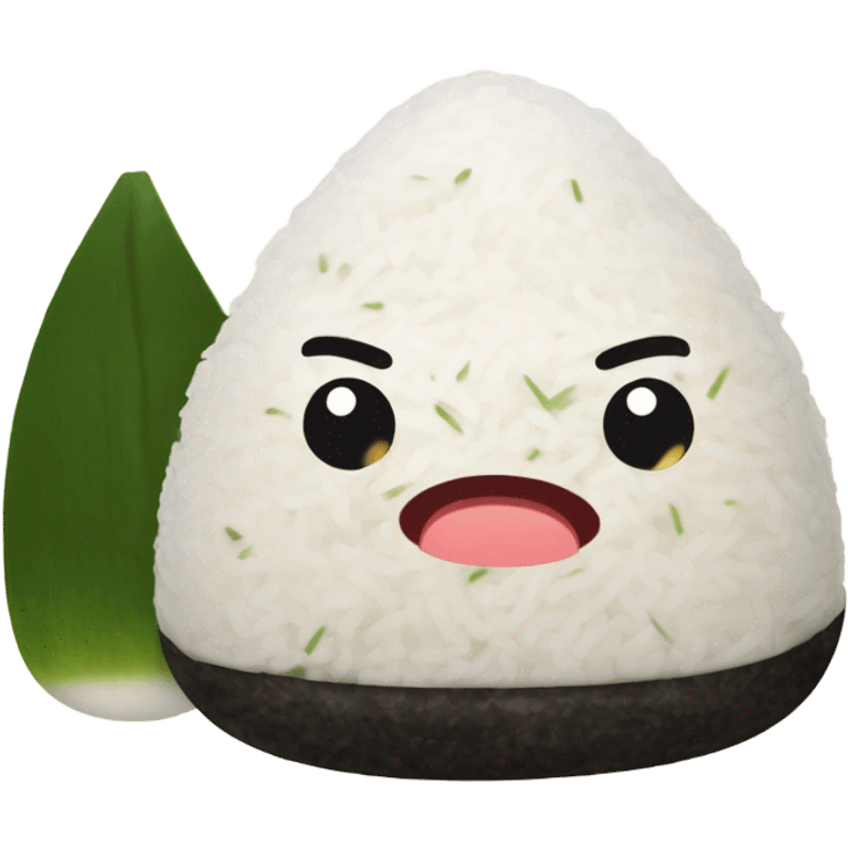 Angry onigiri emoji