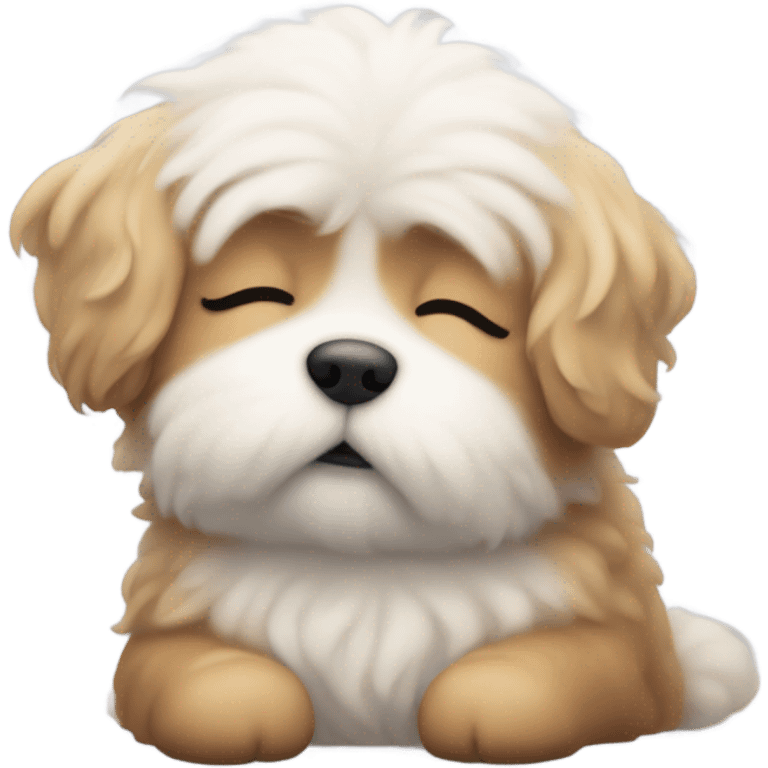 Sleepy dog emoji