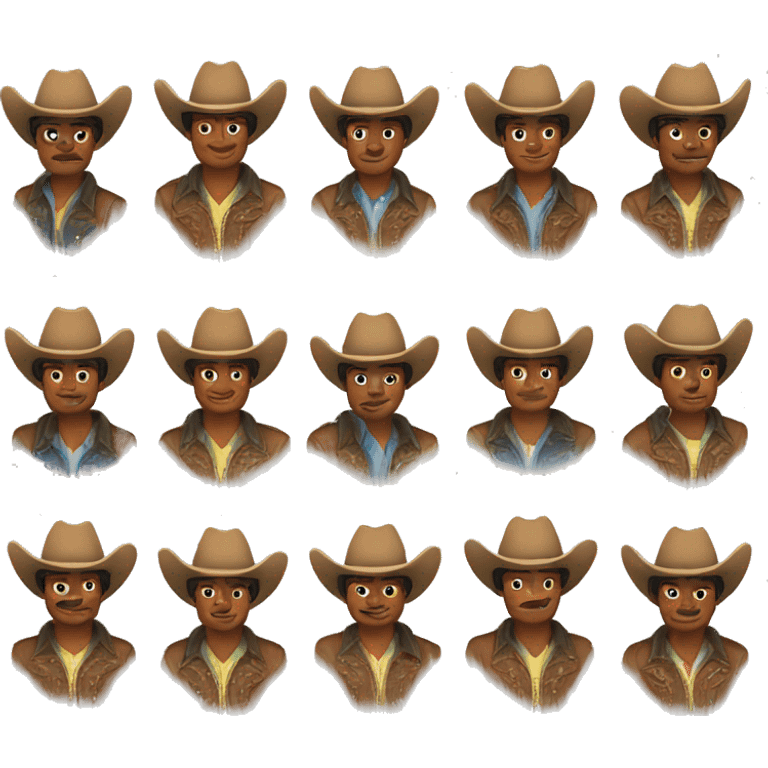 Mexican brown skin cowboy  emoji