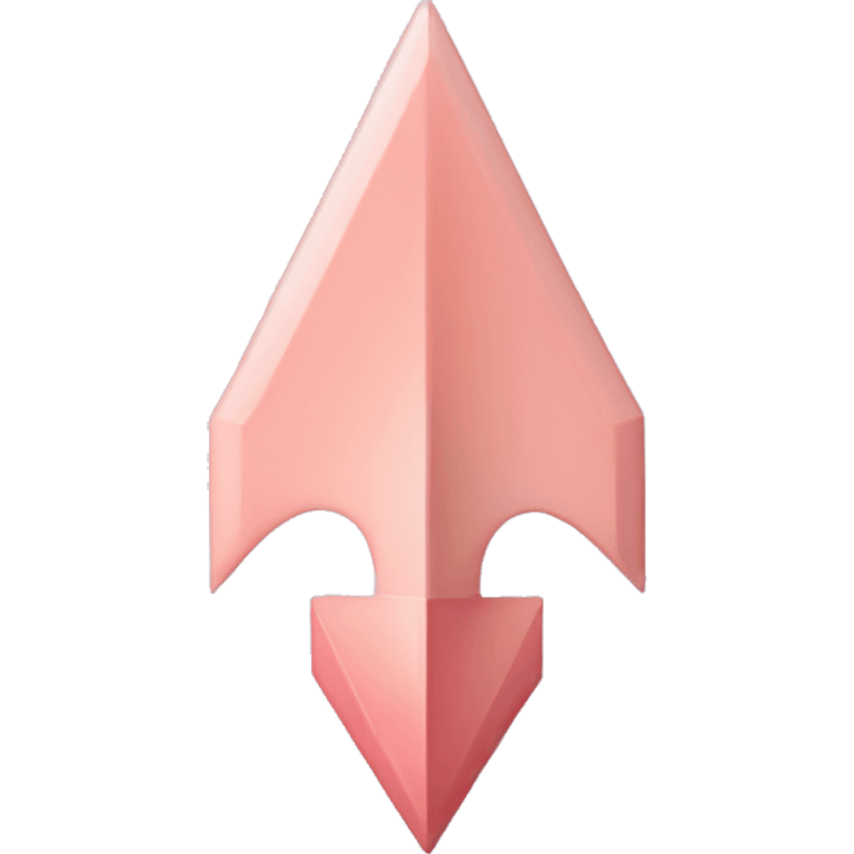 Arrow down soft pink emoji