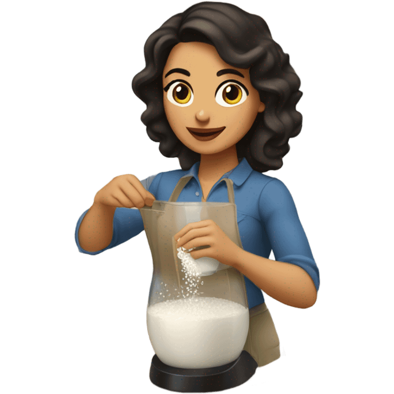 latina making horchata emoji