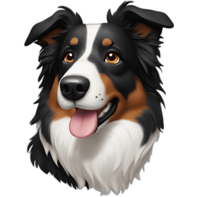 Border-collie-with-black-freckle-near-nose emoji