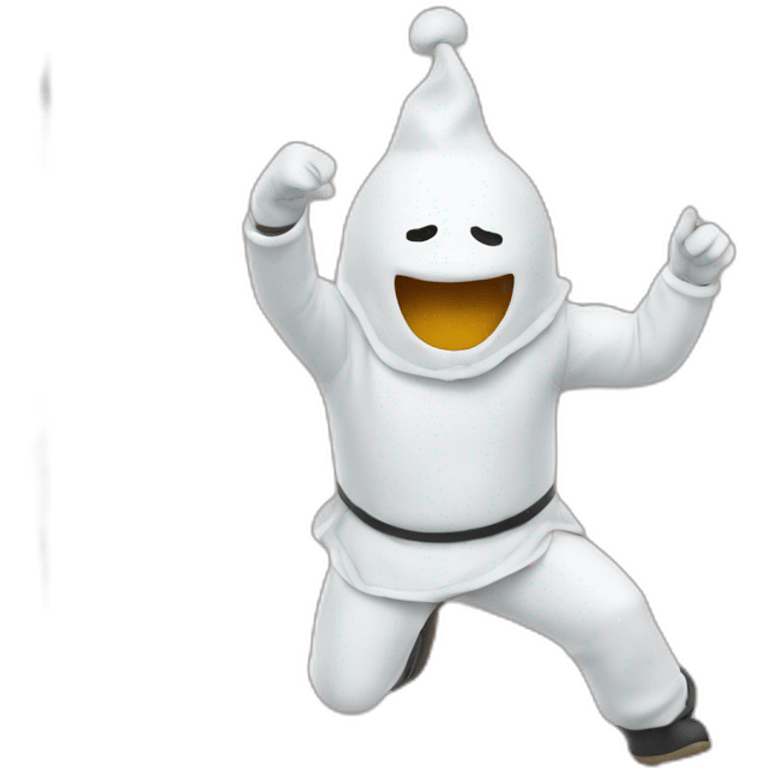 Bonhomme qui fait un dab emoji