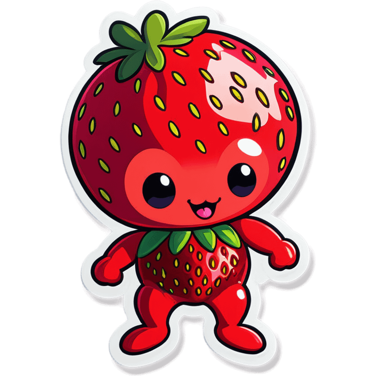 cute strawberry creature  emoji