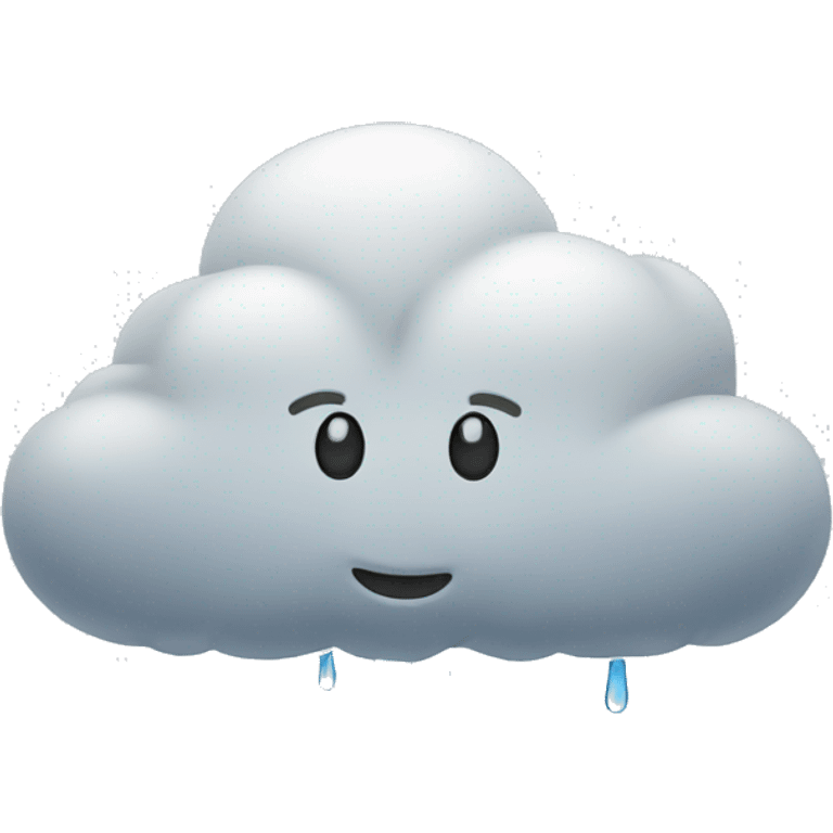 Rain cloud emoji