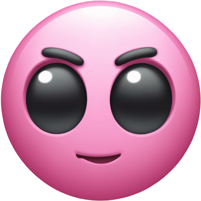 Kirby shaped ball emoji