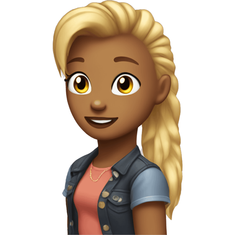 Y2K pony girl emoji