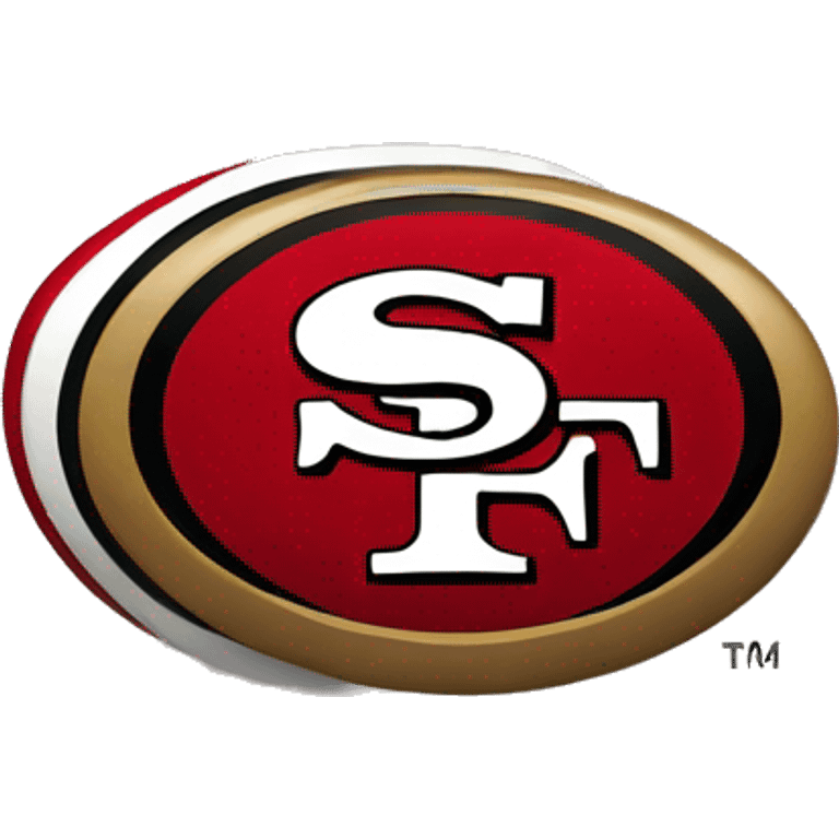 49ers logo with a Santa hat emoji