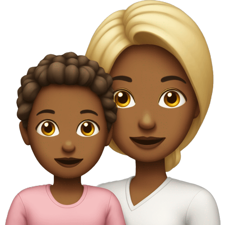 Mom and toddler emoji