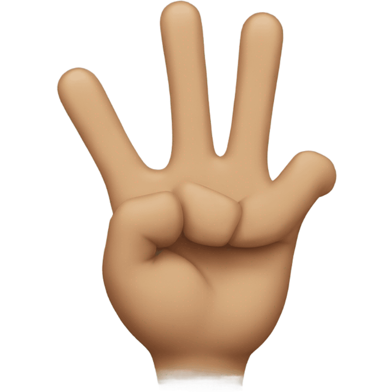 3 fingers  emoji