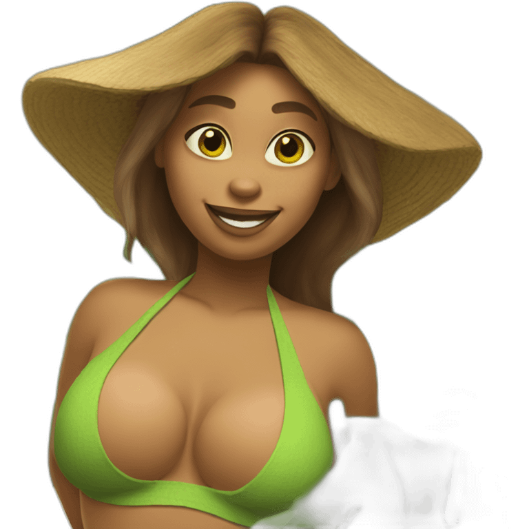 Shrek Fiona wearing bikini emoji