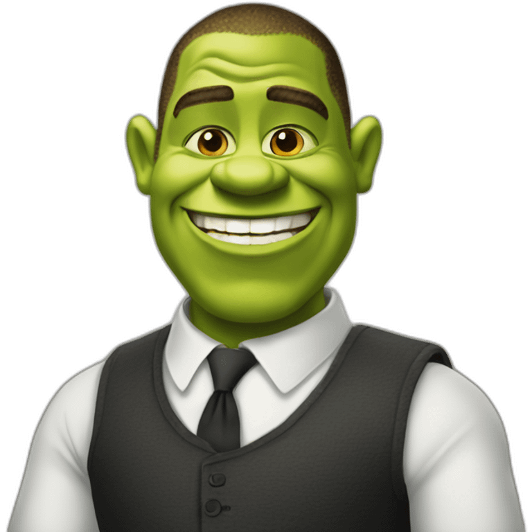 Shrek as Barack Obama emoji