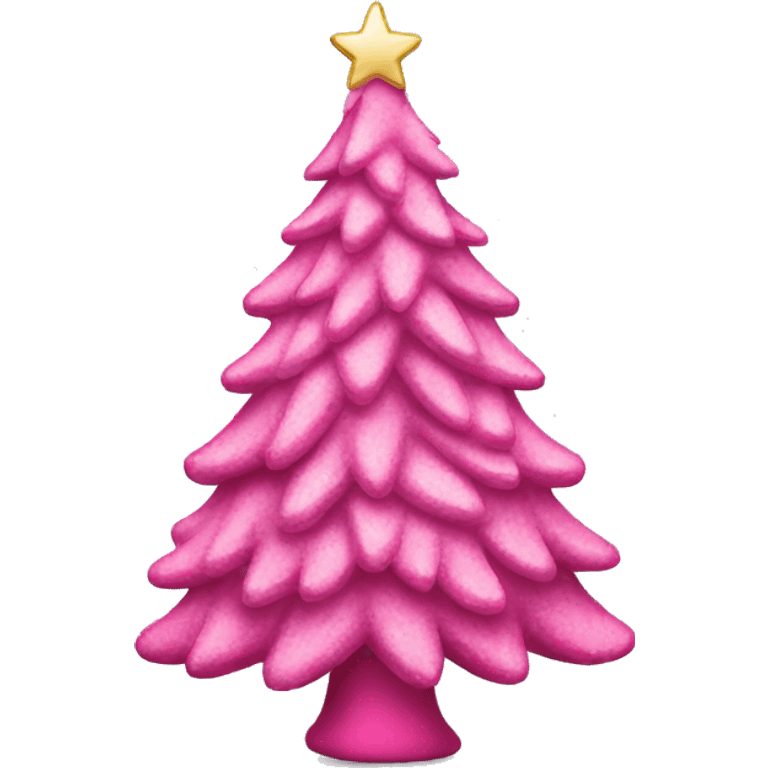 Pink christmas tree emoji