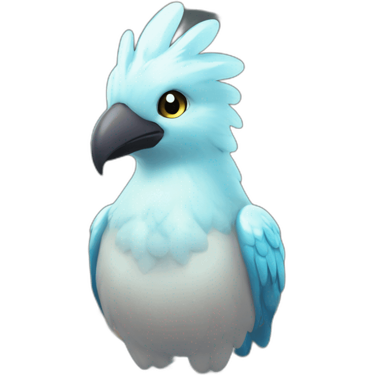 Head Big-Eyey 4k HD Cubbes Shiny Glow Galarian-Articuno emoji