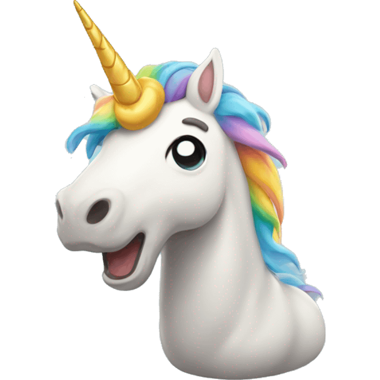 Unicorn fart emoji