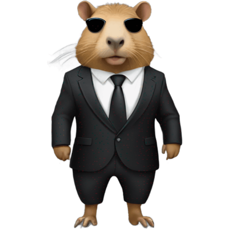 capybara secret agent emoji