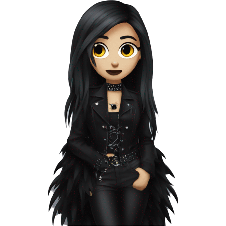 Goth glam emoji