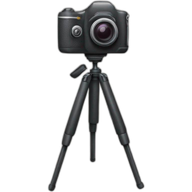 Camara con tripode emoji