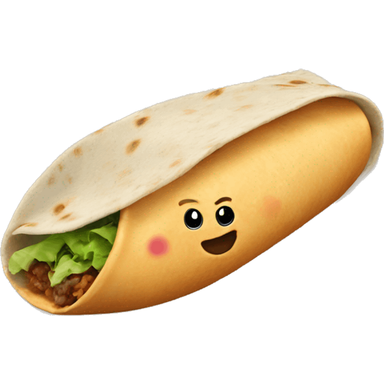 Burrito wearing shoes  emoji