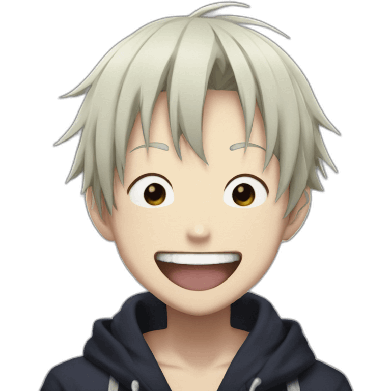 Satoru gojofrom jujutsu kaisen laugh emoji