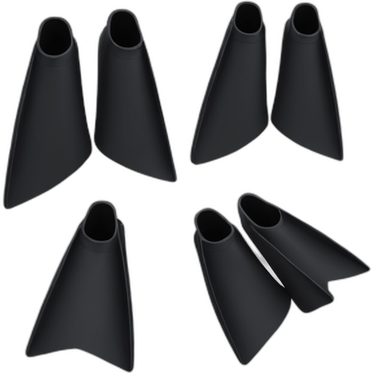 2 black swimming fins emoji