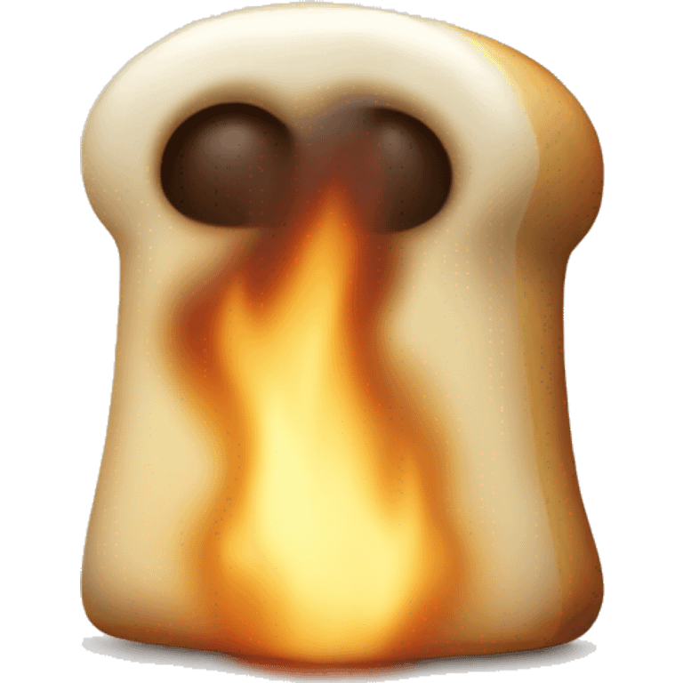 toasted marshmallow no face emoji