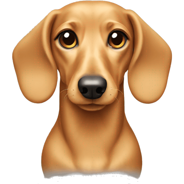 Blonde dachshund emoji