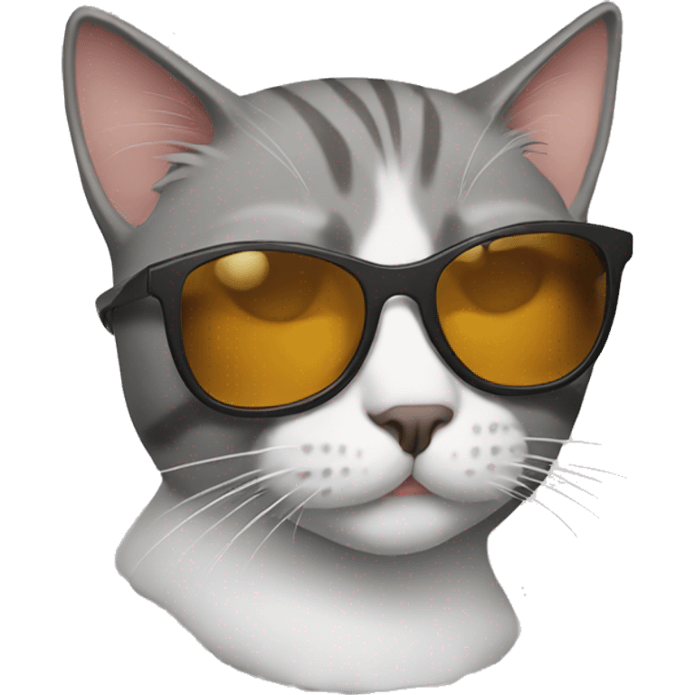 Cat with sunglasses emoji