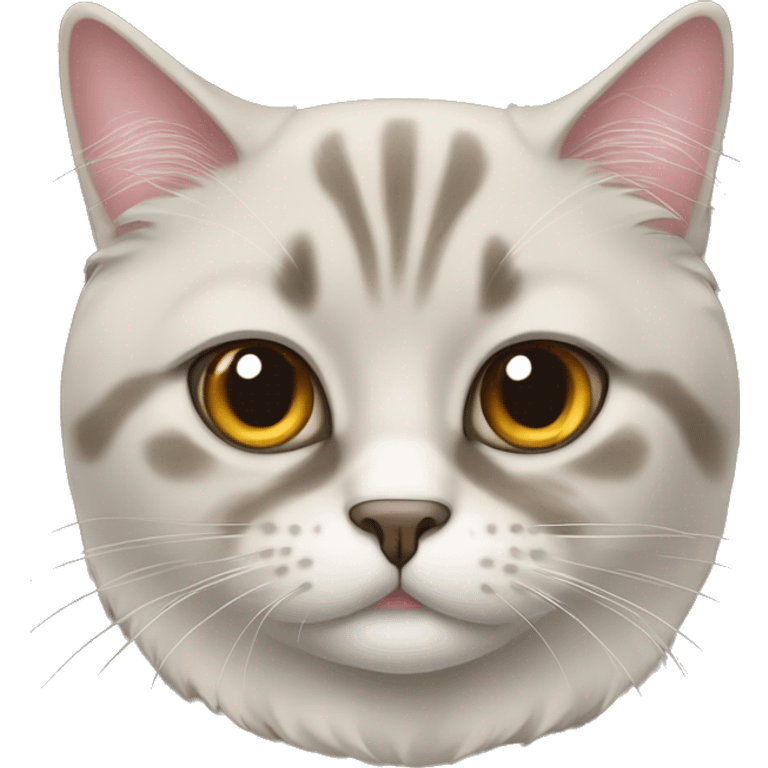 Scottish purebred cat emoji