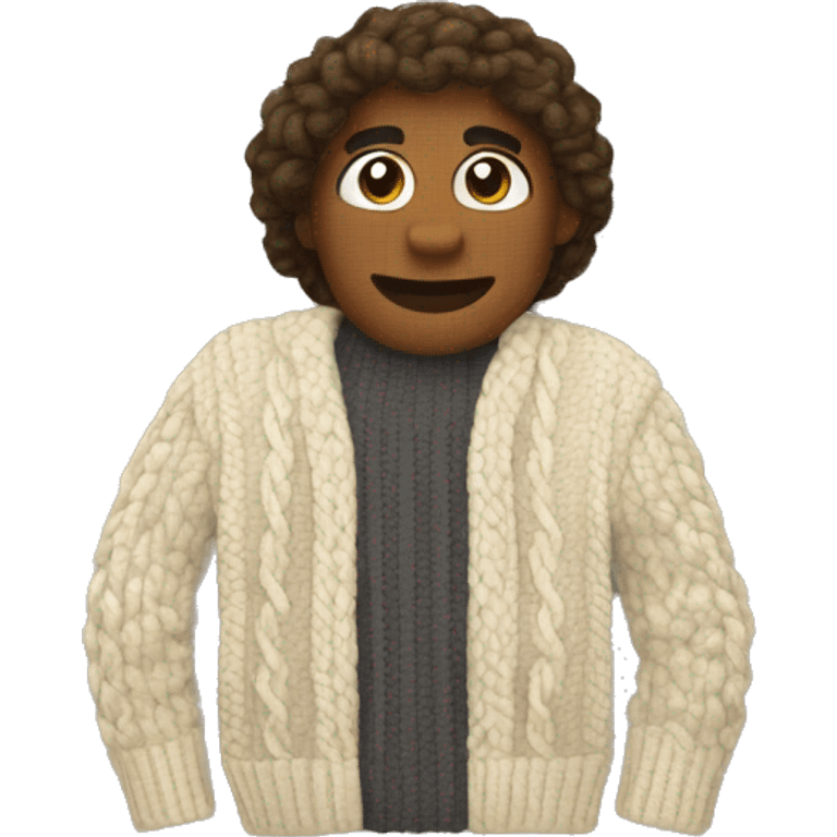 cable knit sweater emoji