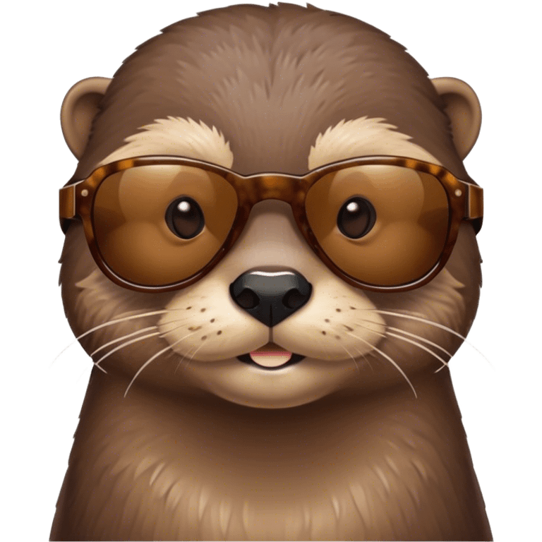 Otter wearing sunglasses emoji