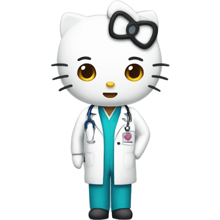 hello kitty doctor emoji