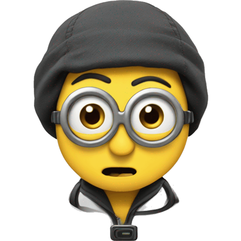 Despicable Me 4 minion with mind control emoji