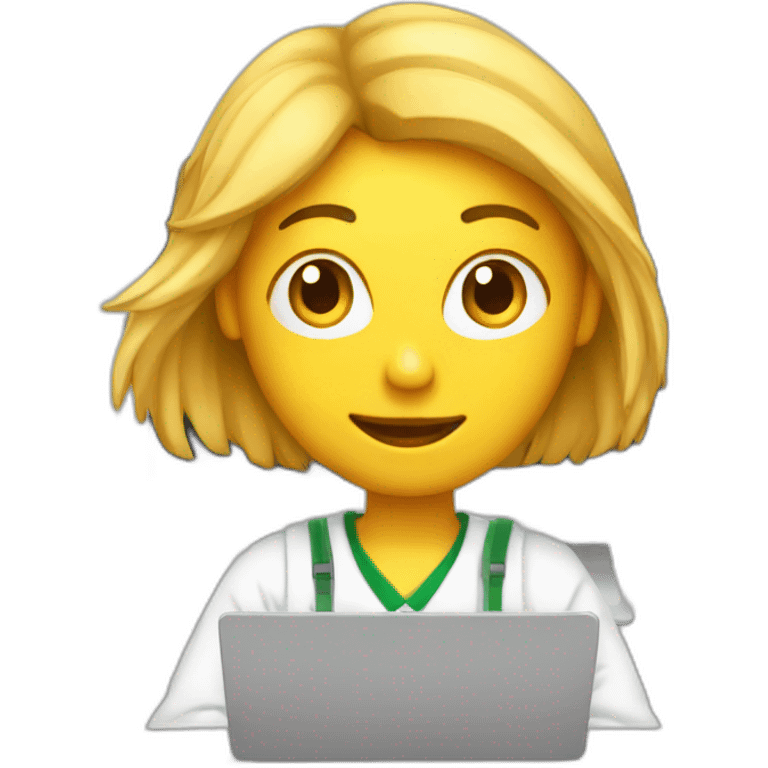 wstudent behind laptop emoji