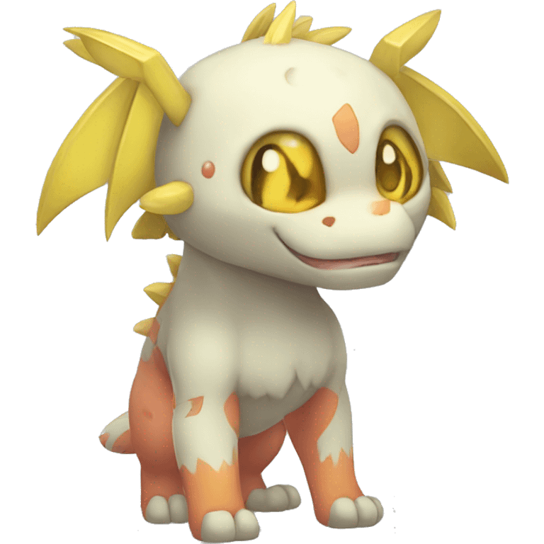 cute kawaii cool edgy Digimon-Fakemon-animal full body emoji