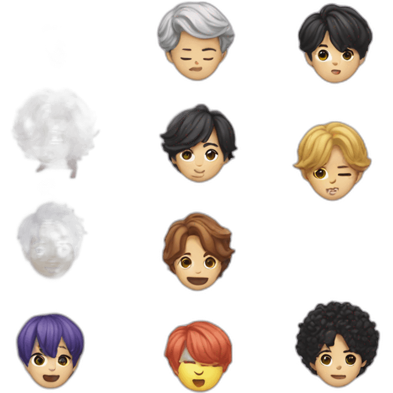 BTS members emoji