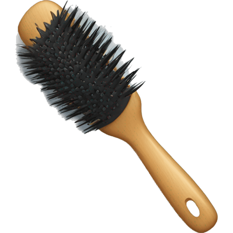 Hair brush emoji