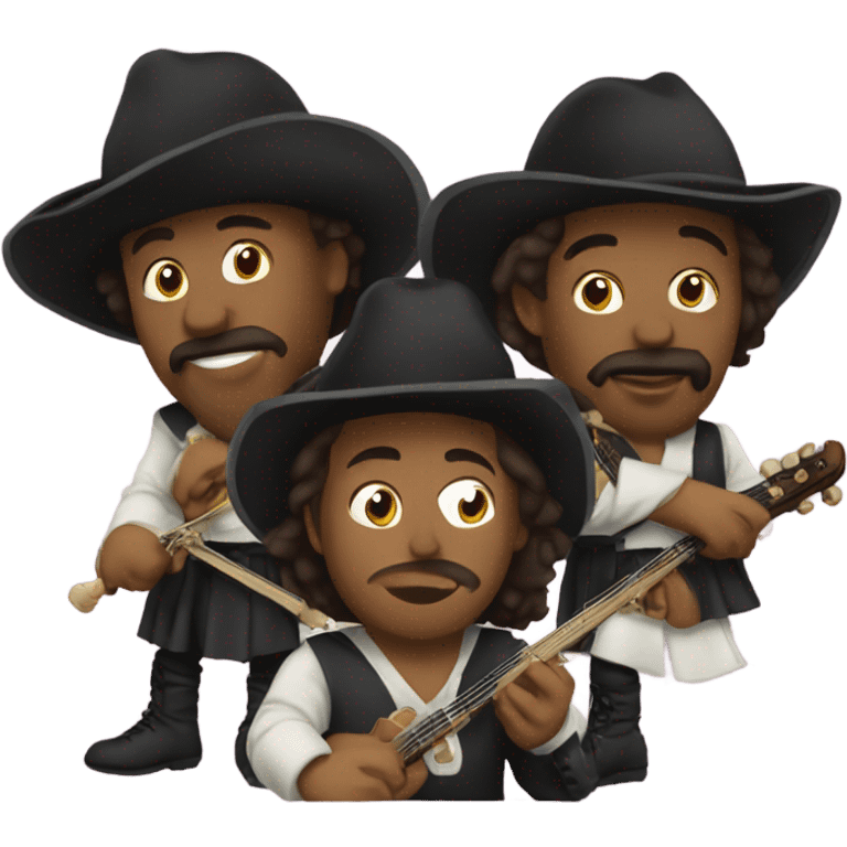 Three musketeers jam band emoji