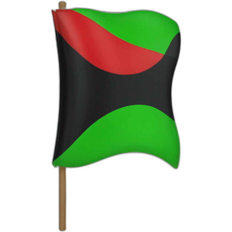 Martinique drapeau rouge vert noir  emoji