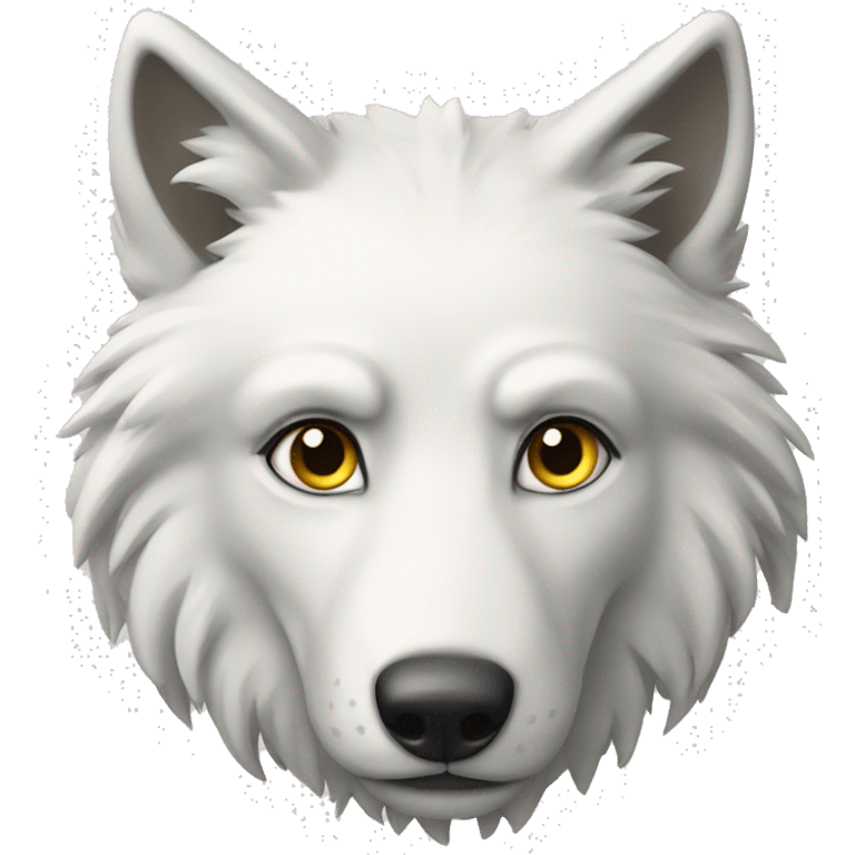 Loup blanc emoji