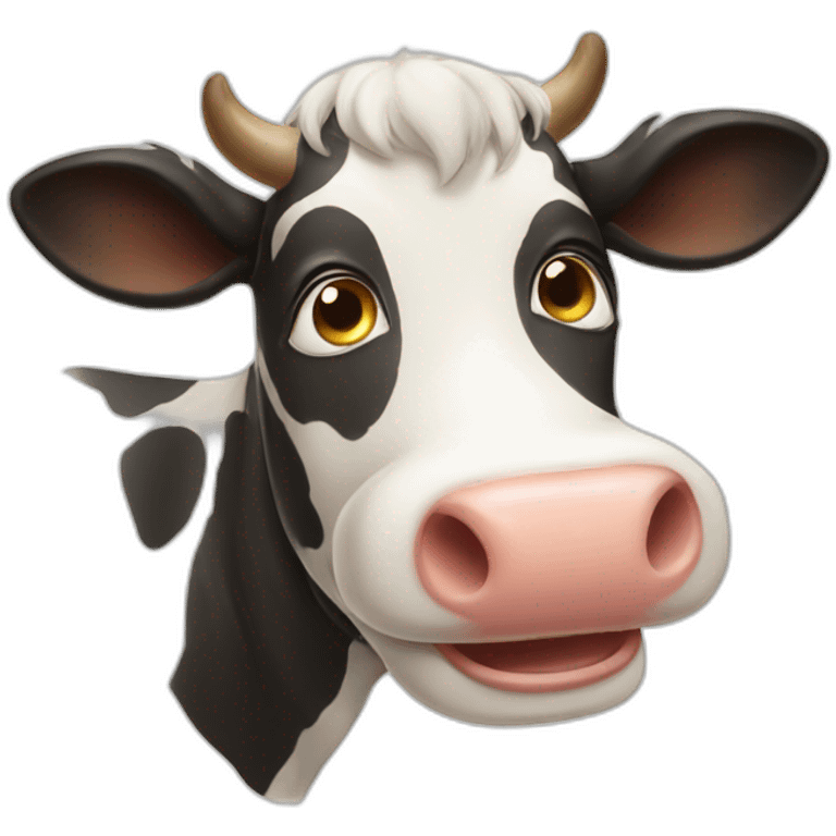 Happy cow emoji