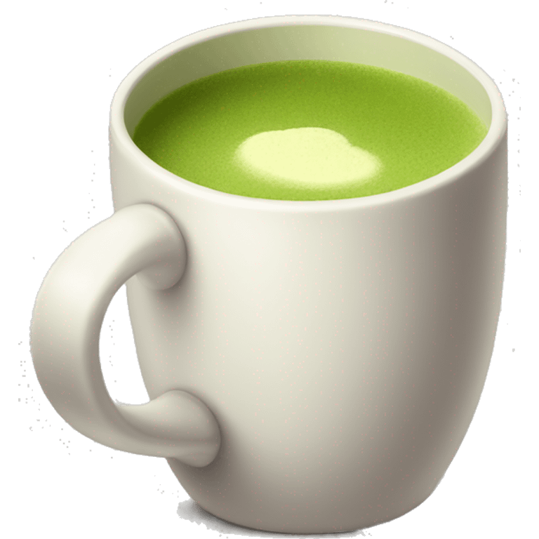 matcha tea in a mug emoji