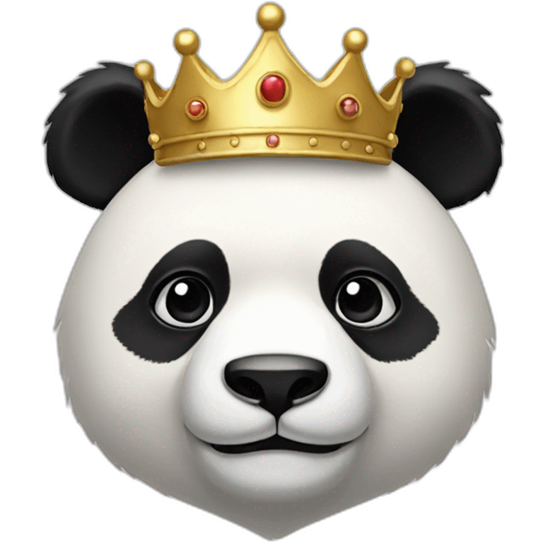 Panda with crown  emoji