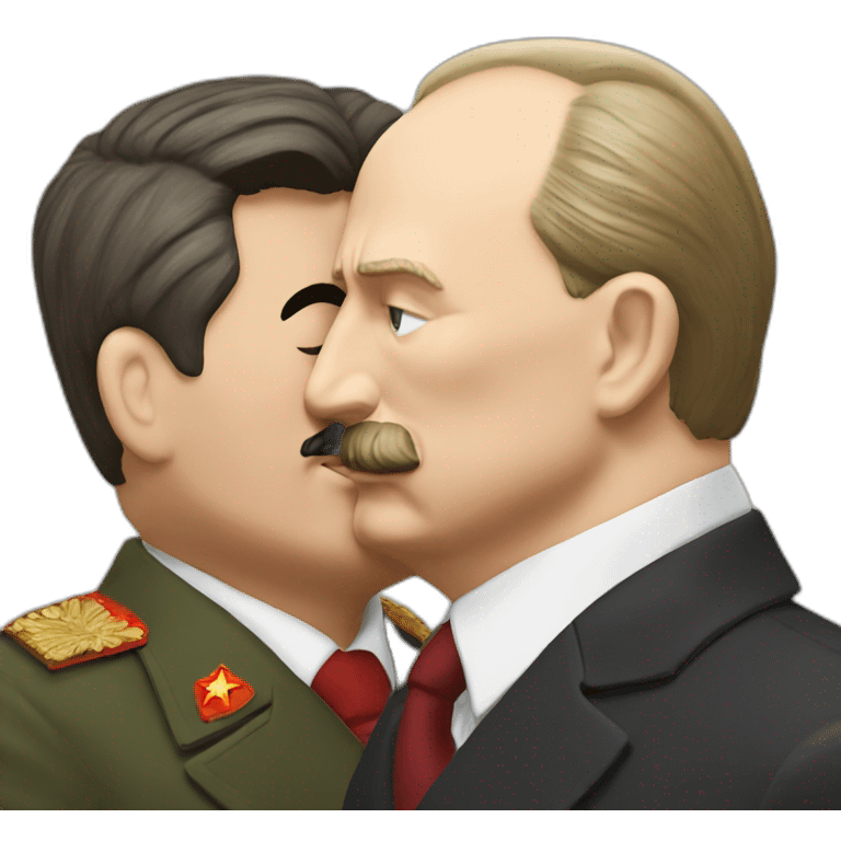 putin kissing stalin emoji