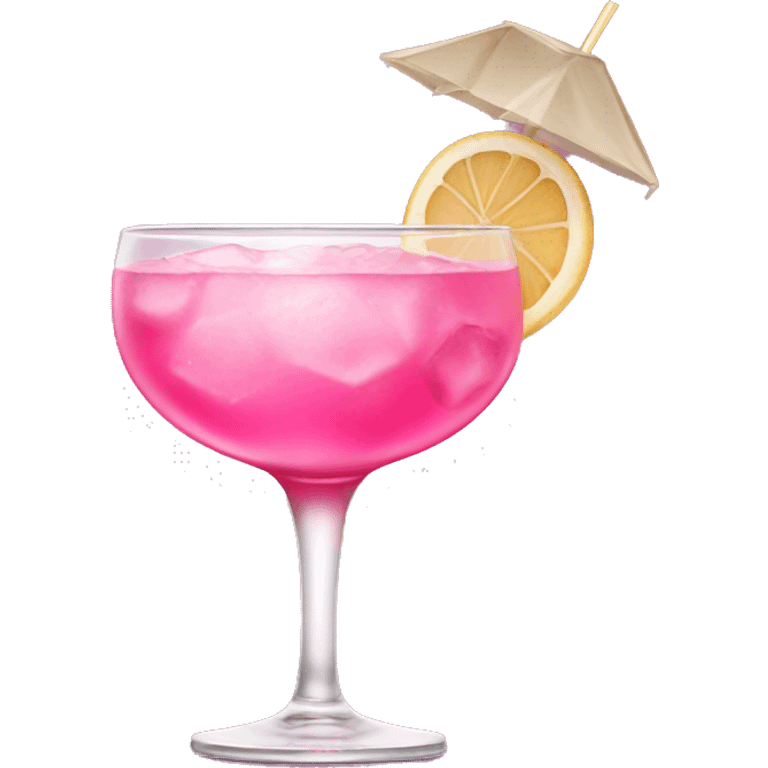 Pink cocktail emoji